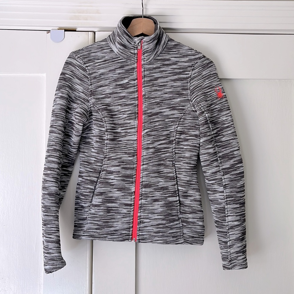 Womens SPYDER Endure Space Dye Stryke Fleece Full Zip Mid Weight Jacket XS
